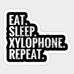 Eat Sleep Xylophone Repeat Sticker